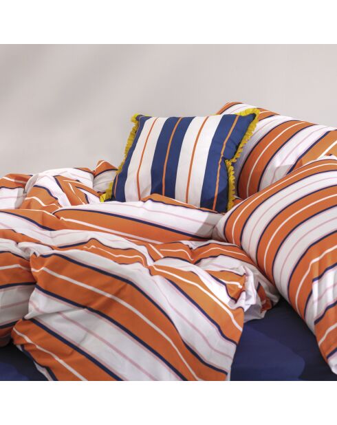 Housse de couette en coton Joyful lines multicolore