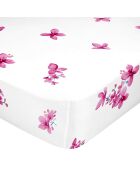 Sábana bajera ajustable Cassia de algodón multicolor