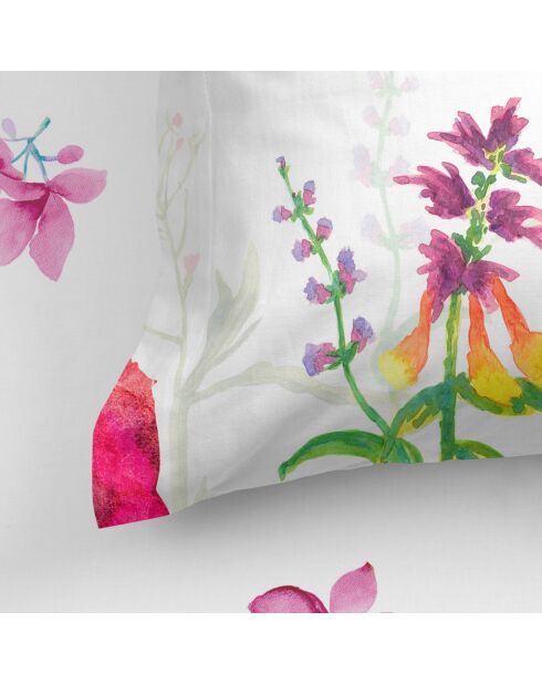 Sábana bajera ajustable Cassia de algodón multicolor