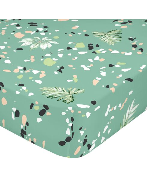Delicato lenzuolo con angoli in cotone multicolore