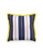 Joyful lines meerkleurige decoratieve kussenhoes van katoen - 50x50 cm
