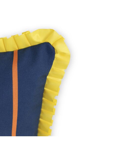 Joyful lines meerkleurige decoratieve kussenhoes van katoen - 50x50 cm