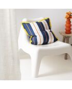Joyful lines meerkleurige decoratieve kussenhoes van katoen - 50x50 cm