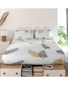 Drap en coton Foliage multicolore