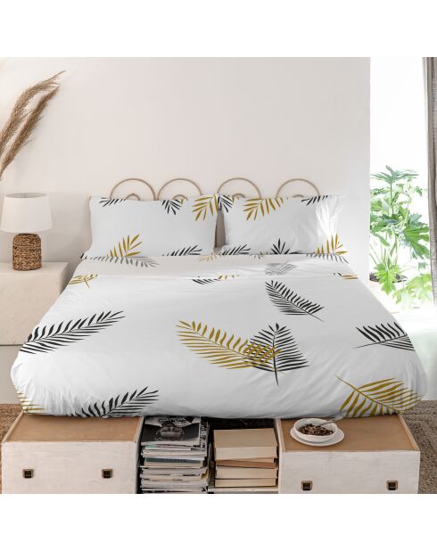 Drap en coton Foliage multicolore