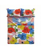 Drap en coton Bloom play multicolore