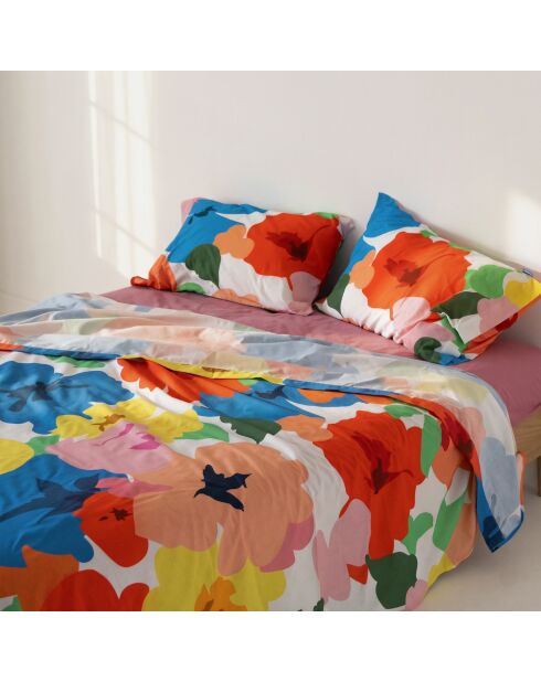 Drap en coton Bloom play multicolore