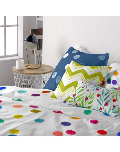 Housse de coussin en coton Confetti multicolore - 60x60 cm