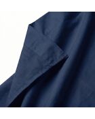 Einfaches marineblaues Baumwollbettlaken