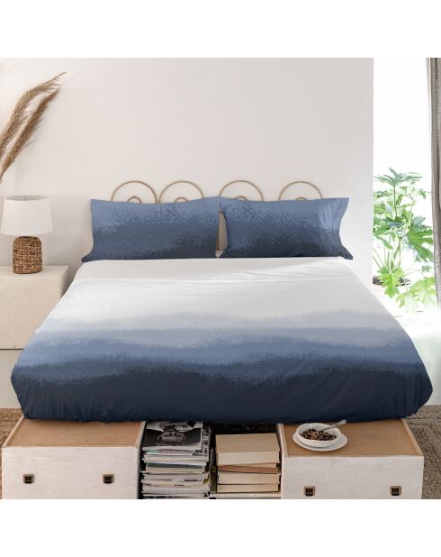 Drap en coton Nightfall bleu marine