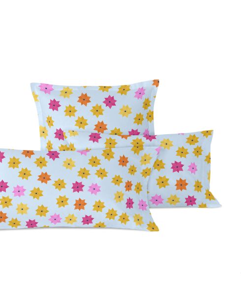 Federa in cotone multicolore a treccia lunga - 50x30 cm (Culla) (D)