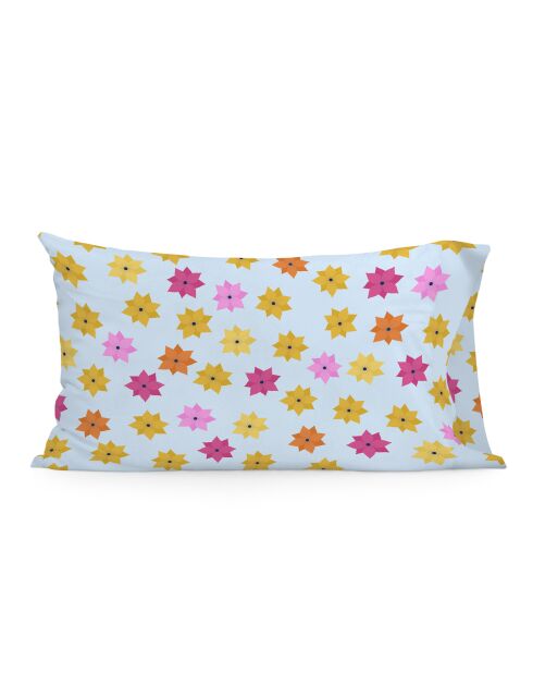 Federa in cotone multicolore a treccia lunga - 50x30 cm (Culla) (D)