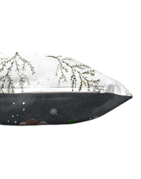 Mystical winter veelkleurige katoenen kussenhoes - 50x50 + 50x30 cm