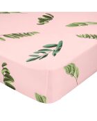 Blooming katoenen hoeslaken (Lit 200) veelkleurig - 200x200x32 cm