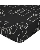 Serenity katoenen hoeslaken (180 bedden) veelkleurig - 180x200x32 cm