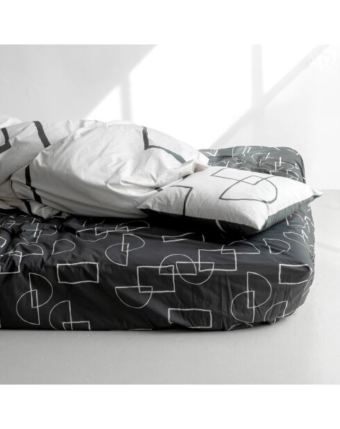 Serenity katoenen hoeslaken (180 bedden) veelkleurig - 180x200x32 cm