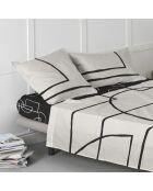 Serenity katoenen hoeslaken (180 bedden) veelkleurig - 180x200x32 cm
