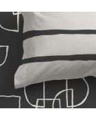 Serenity katoenen hoeslaken (180 bedden) veelkleurig - 180x200x32 cm