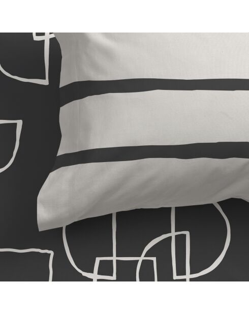 Serenity katoenen hoeslaken (180 bedden) veelkleurig - 180x200x32 cm
