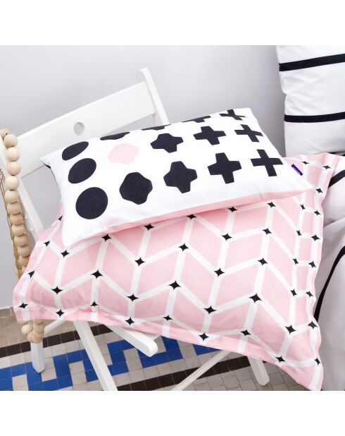 Housse de coussin en coton Blush multicolore - 50x50 + 50x30 cm