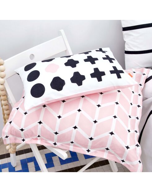 Housse de coussin en coton Blush multicolore - 60x60 cm