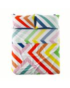 Drap en coton Happy stripes multicolore