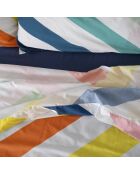 Drap en coton Happy stripes multicolore