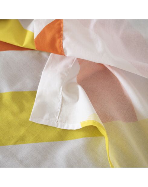 Drap en coton Happy stripes multicolore