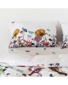 2 Taies d'oreiller en coton Birds of paradise multicolores - 50x75 cm