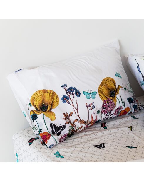 2 Taies d'oreiller en coton Birds of paradise multicolores - 50x75 cm