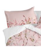 Federa in cotone Chinoiserie rosa multicolore - 60x60 cm