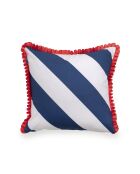 Happy stripes meerkleurige decoratieve kussenhoes van katoen - 50x50 cm