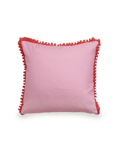 Housse de coussin décoratif en coton Happy stripes multicolore - 50x50 cm