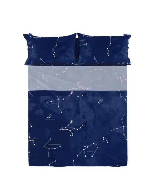 Drap en coton Cosmos multicolore