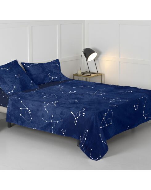 Drap en coton Cosmos multicolore