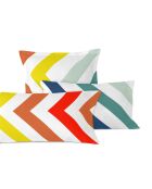 2 bunte Happy Stripes Kissenbezüge aus Baumwolle - 50x75 cm