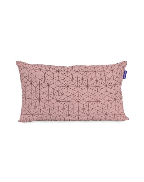 Housse de coussin en coton Chinoiserie rose multicolore - 50x50 + 50x30 cm