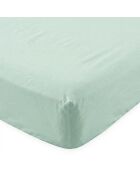 Lenzuolo basico in cotone color menta