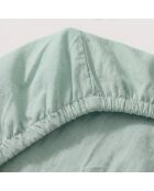 Lenzuolo basico in cotone color menta