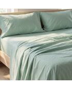 Lenzuolo basico in cotone color menta