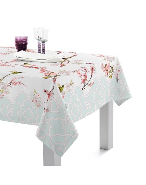 Nappe en coton Chinoiserie multicolore