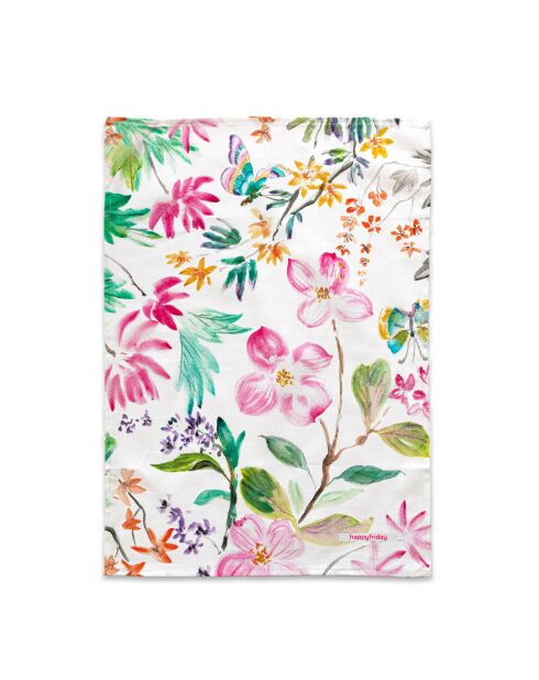 2 Torchons en coton Enchant multicolores - 70x50 cm