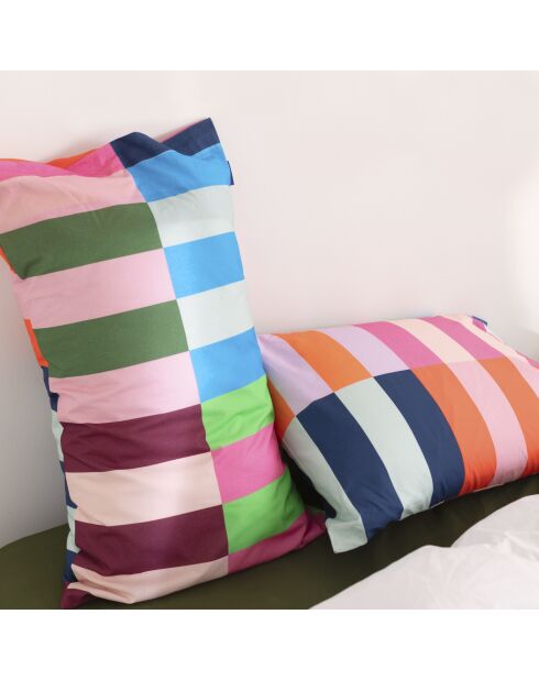Veelkleurige katoenen kussenslopen in popstijl - 50x75 cm