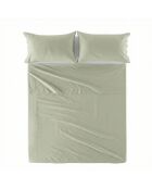 Einfaches Baumwollbettlaken aus Ton in Beige