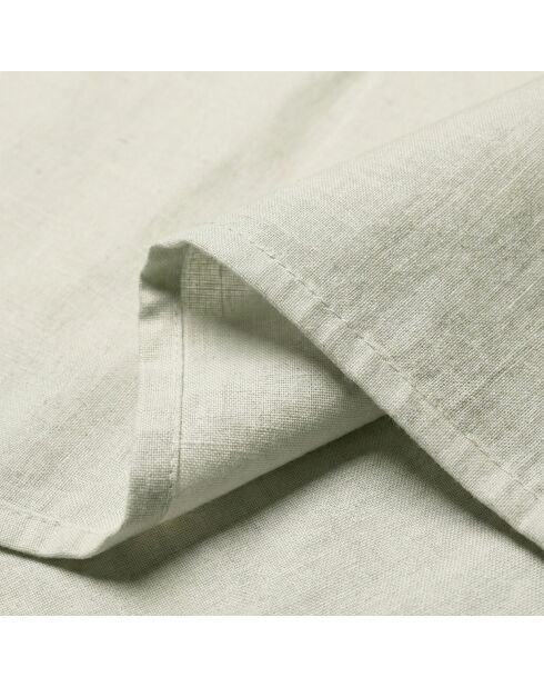 Einfaches Baumwollbettlaken aus Ton in Beige