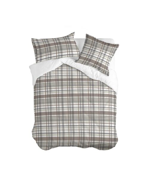 Housse de couette en coton Laida beige