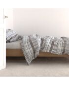 Housse de couette en coton Laida beige