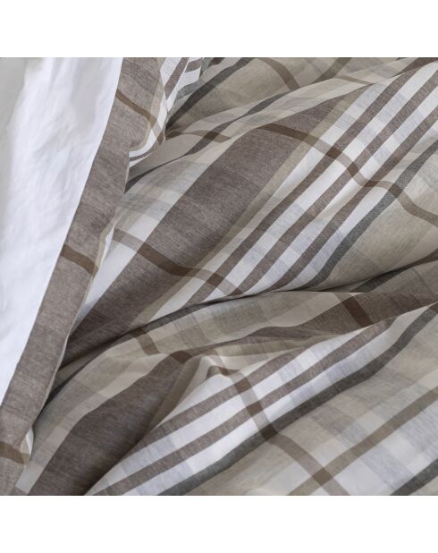 Housse de couette en coton Laida beige