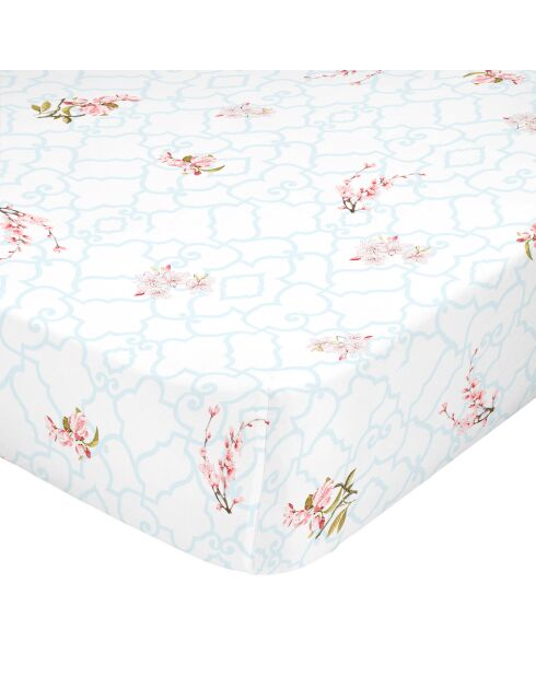 Lenzuolo con angoli in cotone Sakura multicolore