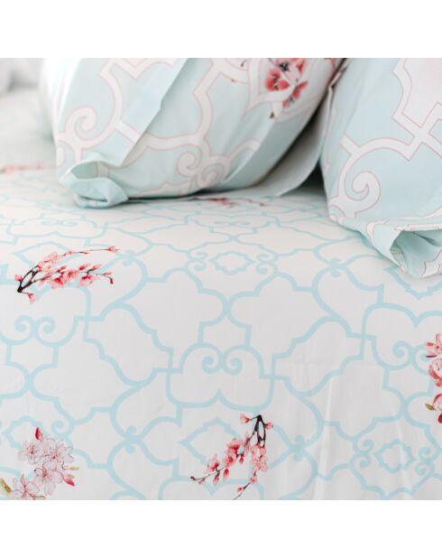 Lenzuolo con angoli in cotone Sakura multicolore